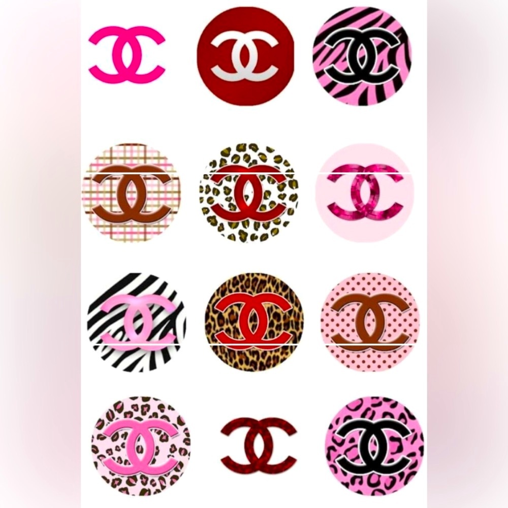 NWT 20x30 Poster Print Chic Pink and Red Logo